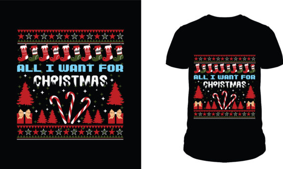 Christmas and Trendy T Shirt Design