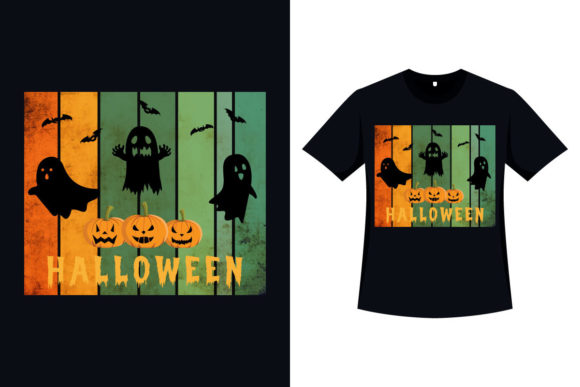 Halloween Scary T-shirt Vintage Design