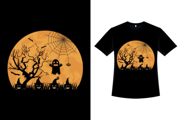 Halloween Vintage T-shirt Art for Print