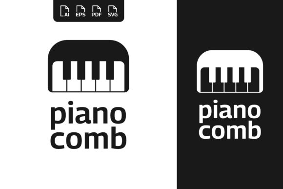 Piano Comb Logo Design Review