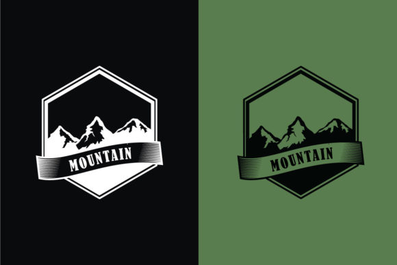 Vintage Mountain Badges Logo